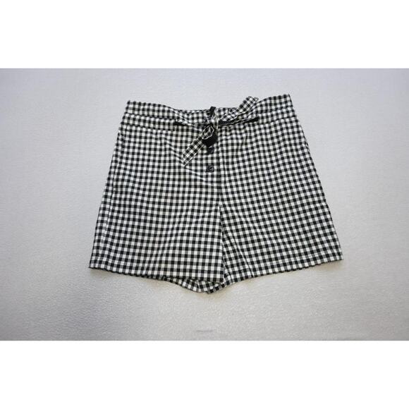 Rag & Bone Plaid Khaki Shorts Button Fly High Waist Casual Womens Size 4 - Picture 1 of 6